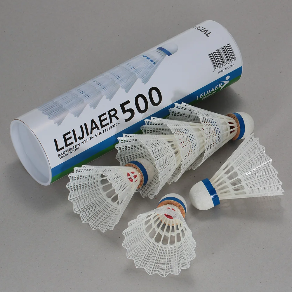 6 шт./лот профессиональный бадминтон волан птички прочный белый нейлон перо