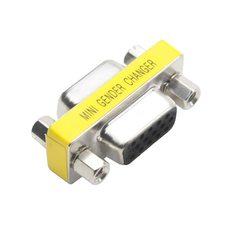 2шт 15 Pin HD VGA/SVGA женский для женщин пол Бендер адаптер конвертер Замена 8899|Кабели VGA|