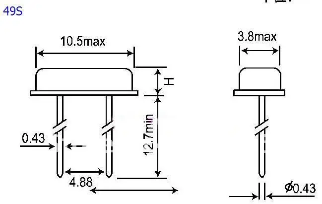 Freeshipping 20pcs HC-49S type passive 18.432M vibration crystals 18.432Mhz Crystal Oscillator | Электронные компоненты и