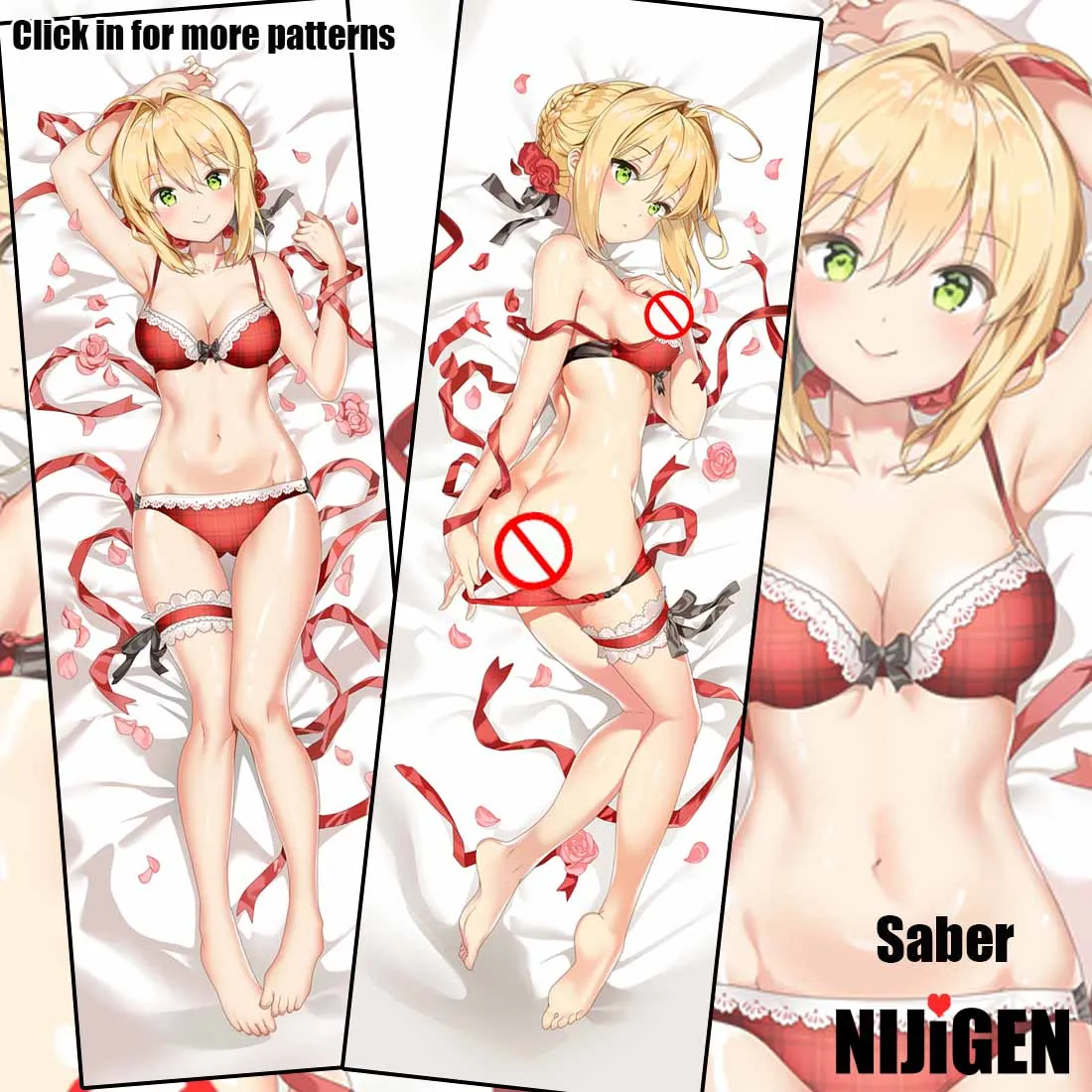 Fate Grand Order FGO Saber Nero Lily Sexy 18R Cute Anime Dakimakura Декоративная Подушка Чехол обнимающее