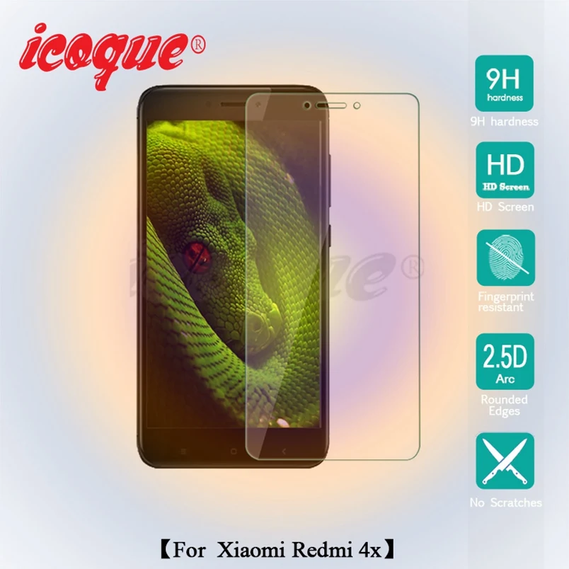 Icoque 2.5D 9H очки для Xiaomi Redmi 4X закаленное стекло дисплей Xaomi Redmi4x пленка защита