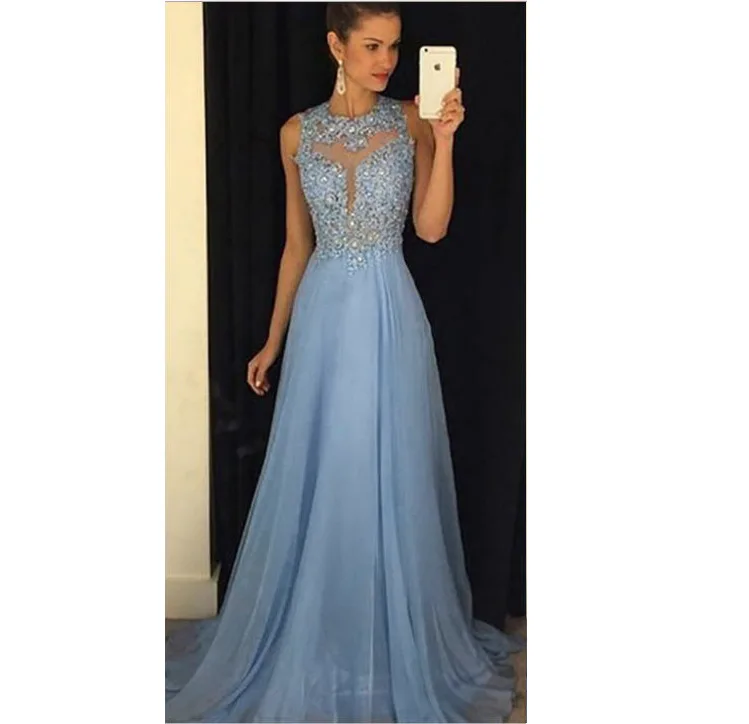 Женские летние платья без рукавов Формальное длинное кружевное шифоновое платье