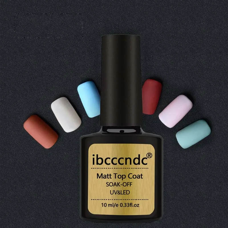 Матовый Гель лак для ногтей ibcccndc 10 мл УФ прозрачный матовый светодиод|nail gel polish|nail
