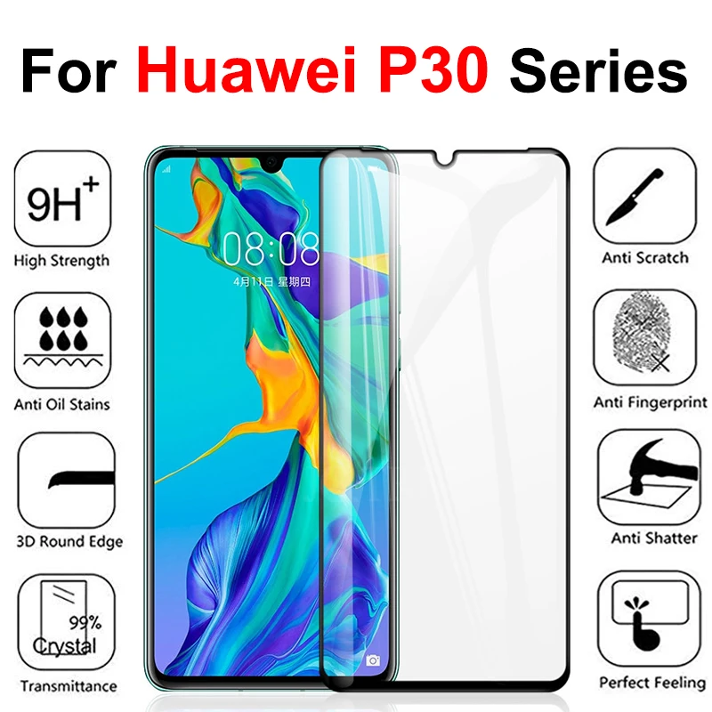 3D Защитное стекло для huawei p30lite p30pro p30 pro lite свет защитное закалённое huavei p 30pro 30 verre