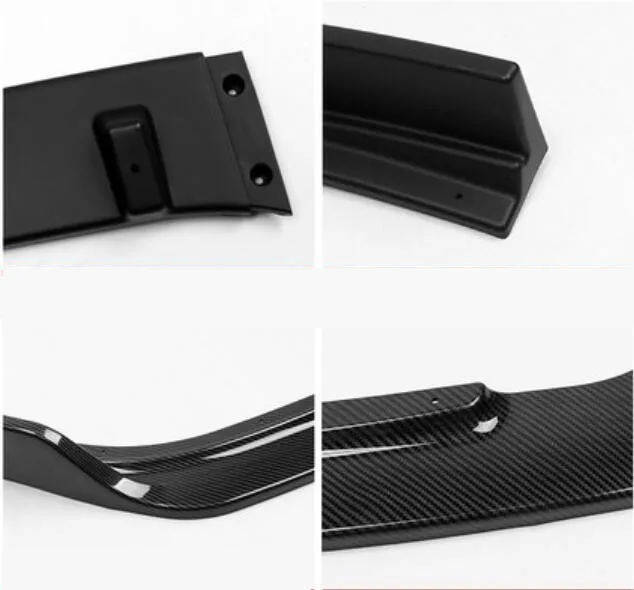 3 шт./компл. ABS хромированный автомобильный передний бампер спойлер губа диффузор