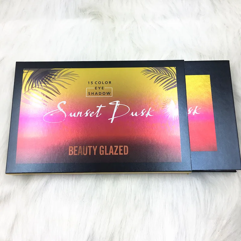 BEAUTY GLAZED 15 оттенков закат Профессиональный мерцающий матовый макияж легкие в