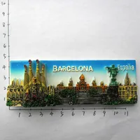 1Pcs Spain Traveling in Barcelona 3D Resin Fridge Magnets Tourist Souvenirs Refrigerator Magnetic Stickers Home Decortion
