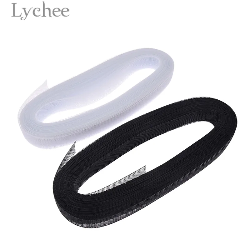 Lychee Life 3 см ширина плоский жесткий ящик нейлоновая сетка ткань DIY материалы