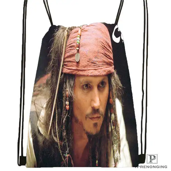 Изготовленный На Заказ Рюкзак на шнурке с изображением Джони-Деппа милый детский