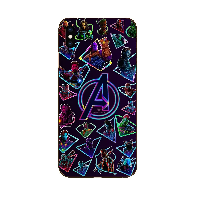 Силиконовый чехол Captain AmericaTPU для iPhone 11Pro 8 Plus X XS Max XR 5 6 6S Wolverine 7 | Мобильные телефоны