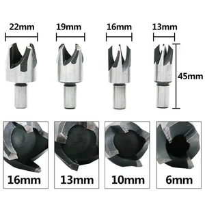 Набор сверл для резки с резьбой по дереву, 4 шт., 58 12 38 14