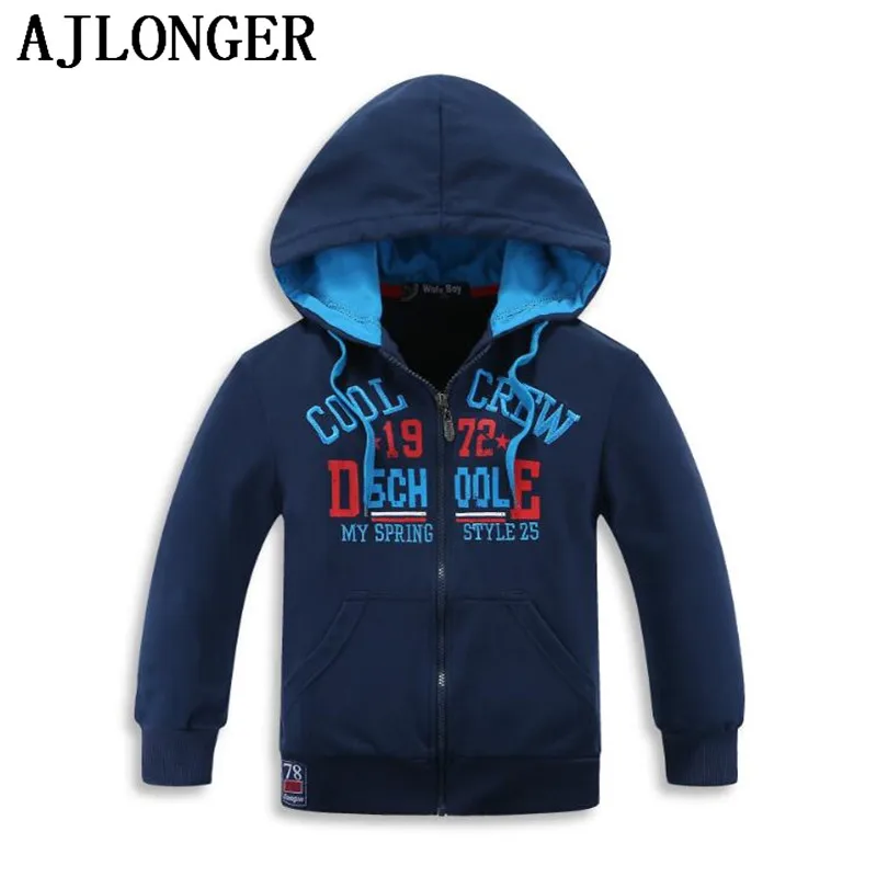 AJLONGER Новые Горячие Продажи Модные досуг с длинным рукавом капюшоном Хлопок Дети
