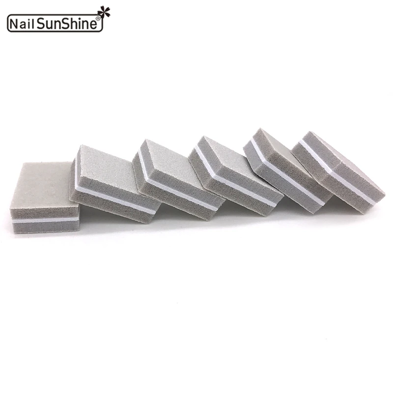 

50pcs/set Nail File Mini Grey Sanding Buffer Block Pedicure Manicure Buffing Polish Tool Professional Double Side Nail Files Hot