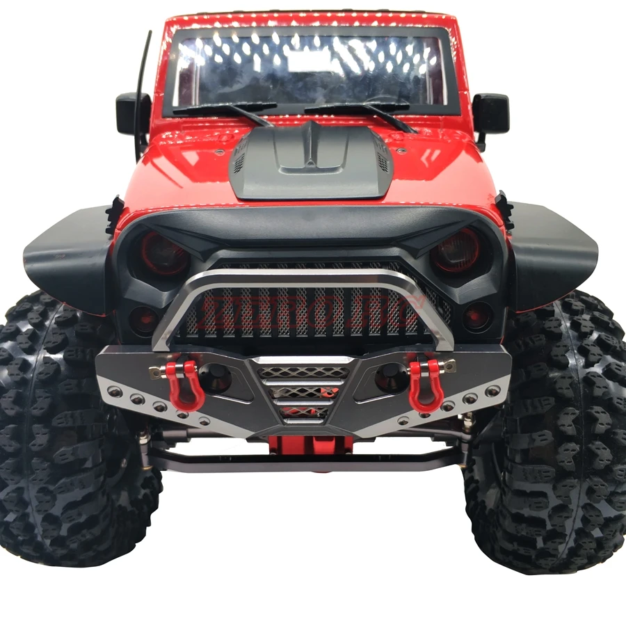 1/10 весы RC грузовик алюминиевый передний бампер BULL BAR с скобой для осевого SCX10 JEEP