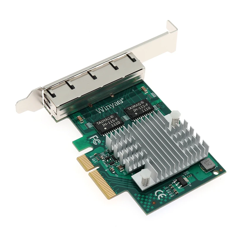PCIe PCI-e PCI Express x4 до 4 портов 10/100/1000 Мбит/с Gigabit Ethernet сетевой адаптер для карты LAN intel