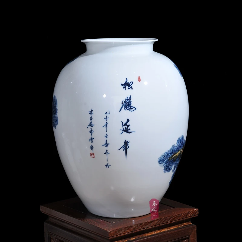 Керамическая фарфоровая Цветочная ваза Цзиндэчжэнь Wang Yunxi Songhe декоративные
