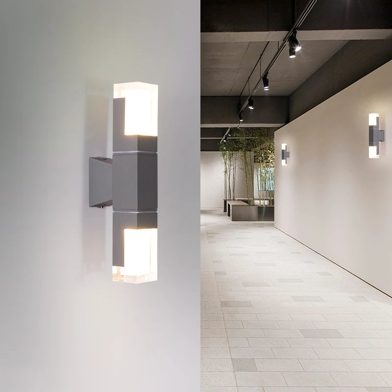 Современный 220В 110В IP44 LED Наружное настенное освещение лампа бра