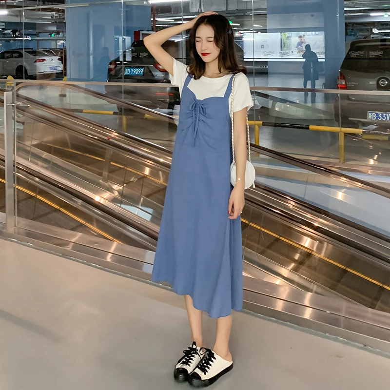 2019 Новое поступление летнее платье для беременных женское элегантное с коротким