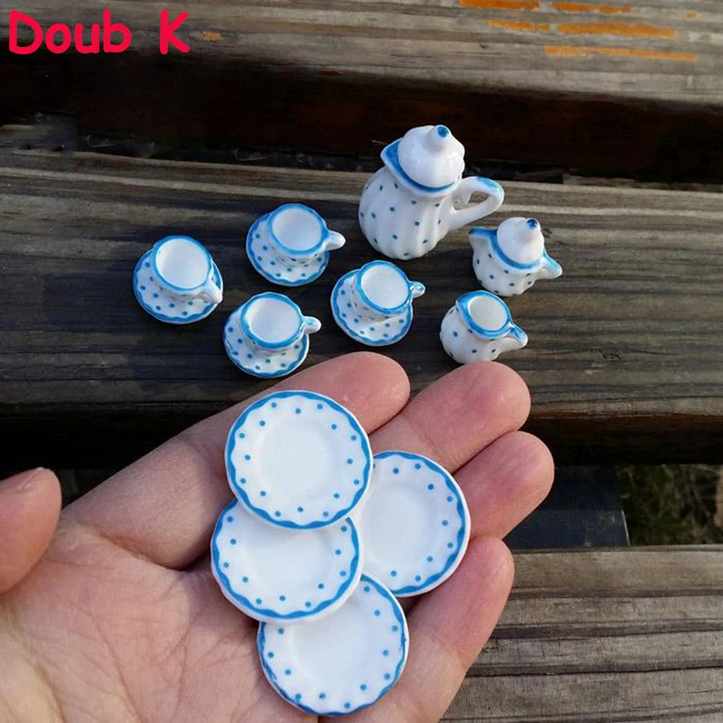 Doub K 1:12 кукольный домик мебель игрушка для кукол мини керамический чайный набор