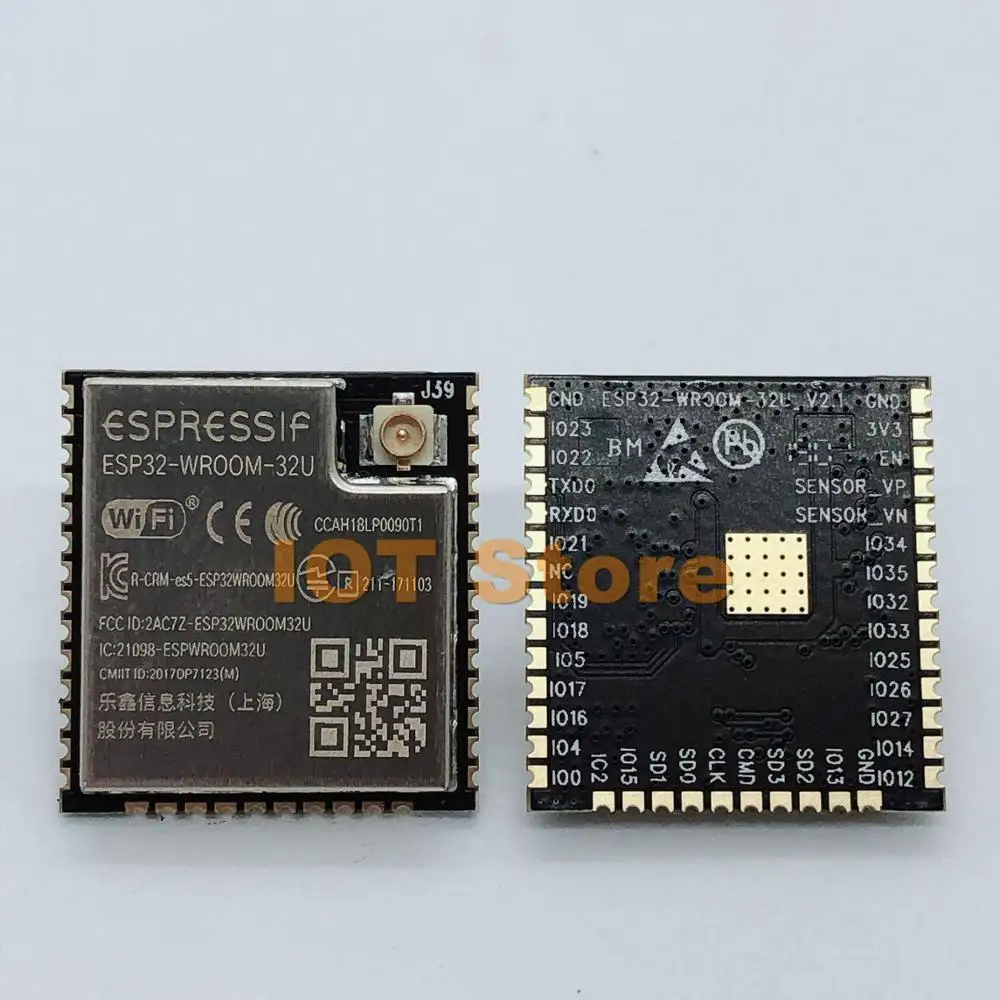 ESP32 WROOM 32U Wi Fi + BT BLE модуль IPEX антенный разъем 32Mbits 4 Мб флэш память Espressif