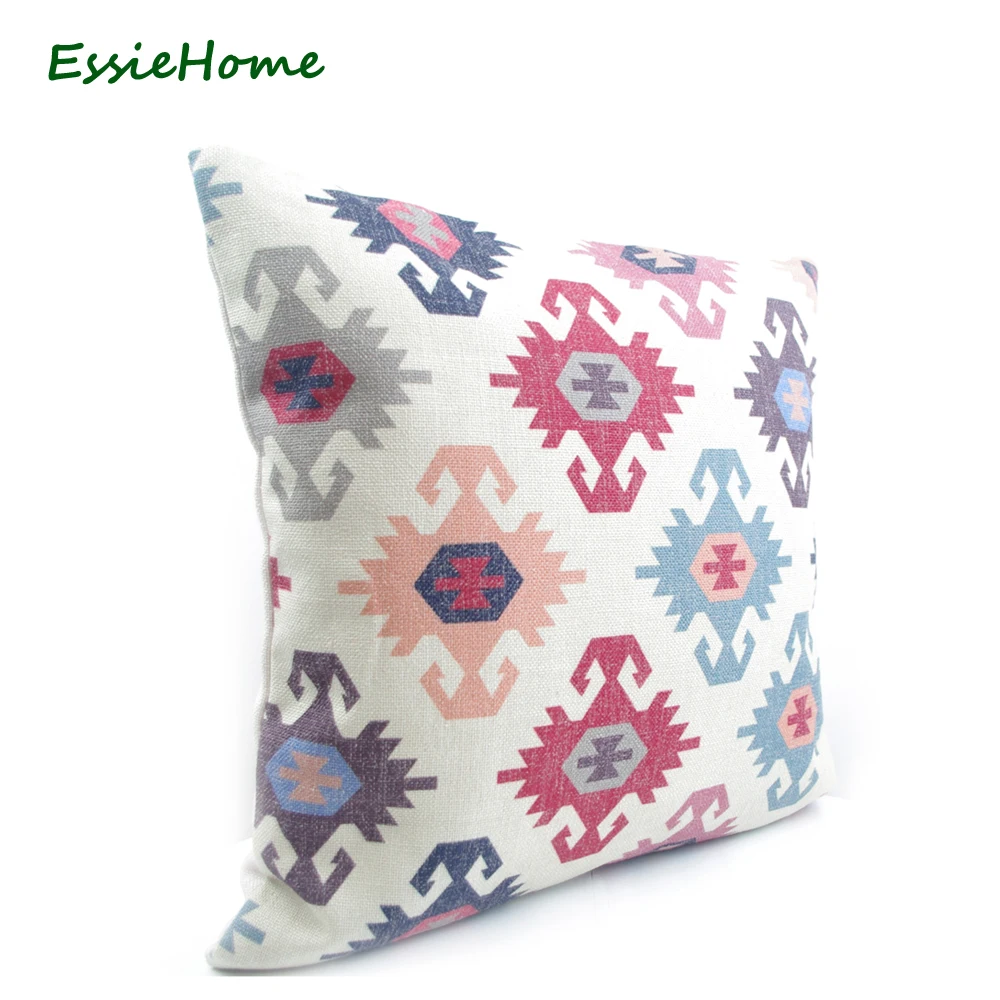Роскошный Чехол на подушку ESSIE HOME с цифровым принтом в турецком этническом стиле
