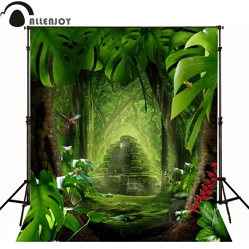 Allenjoy фотофоны таинственный древний лес здание фотостудия Новорожденные фоны 10x20