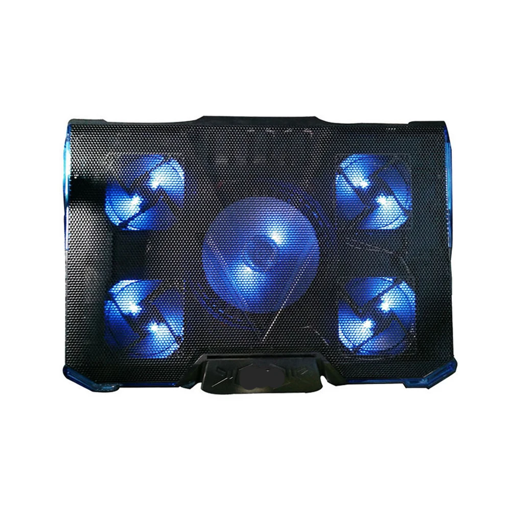

laptop cooler cooling pad with Silence 5pcs LED Fans USB 2.0 Adjustable Notebook Holder for macbook air/pro 12"13"14"15.6"17.3"