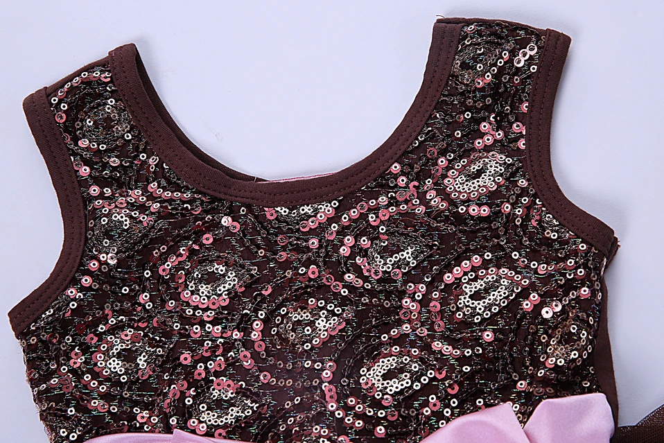 Розничная продажа кофейное вечернее платье Cutestyles с блестками для девочек