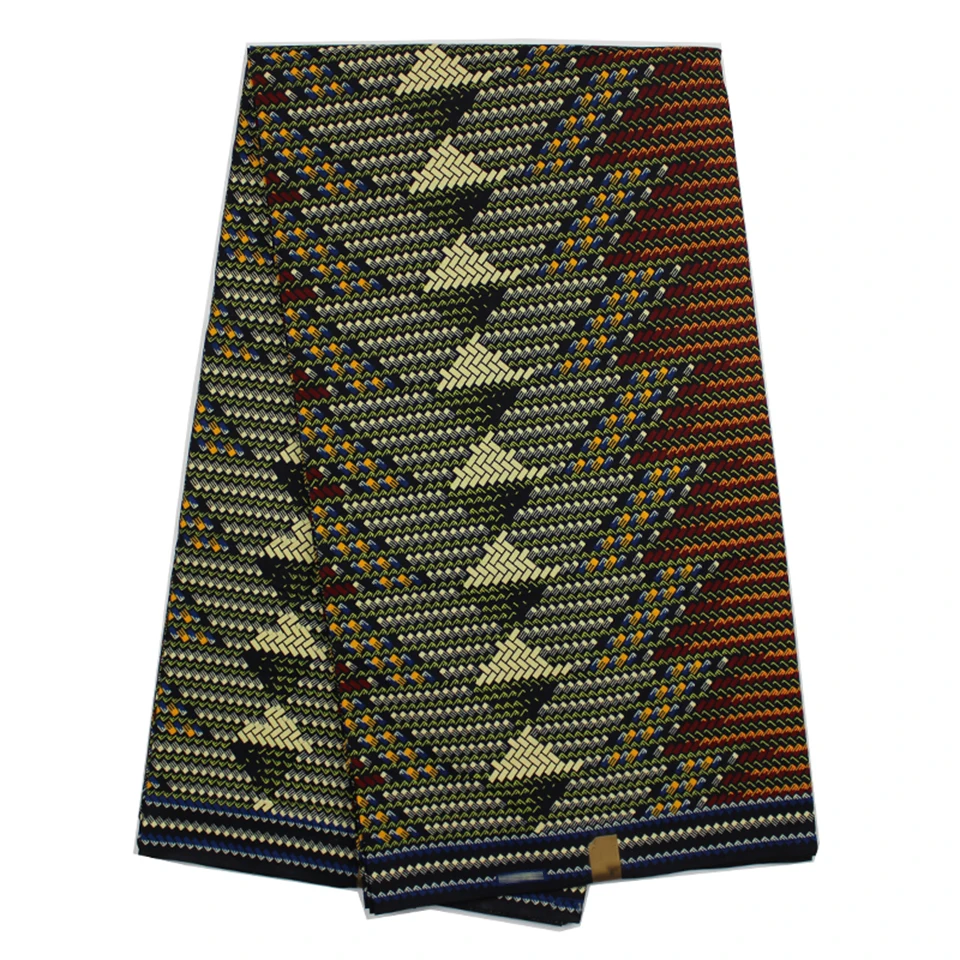 Коричневый африканский текстиль принт Кенте Лоскутная Ткань Африканский узор