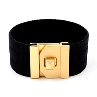 totabc new color ribbon wide female bracelets bangles genuine leather bracelets for women christmas jewelry gifts