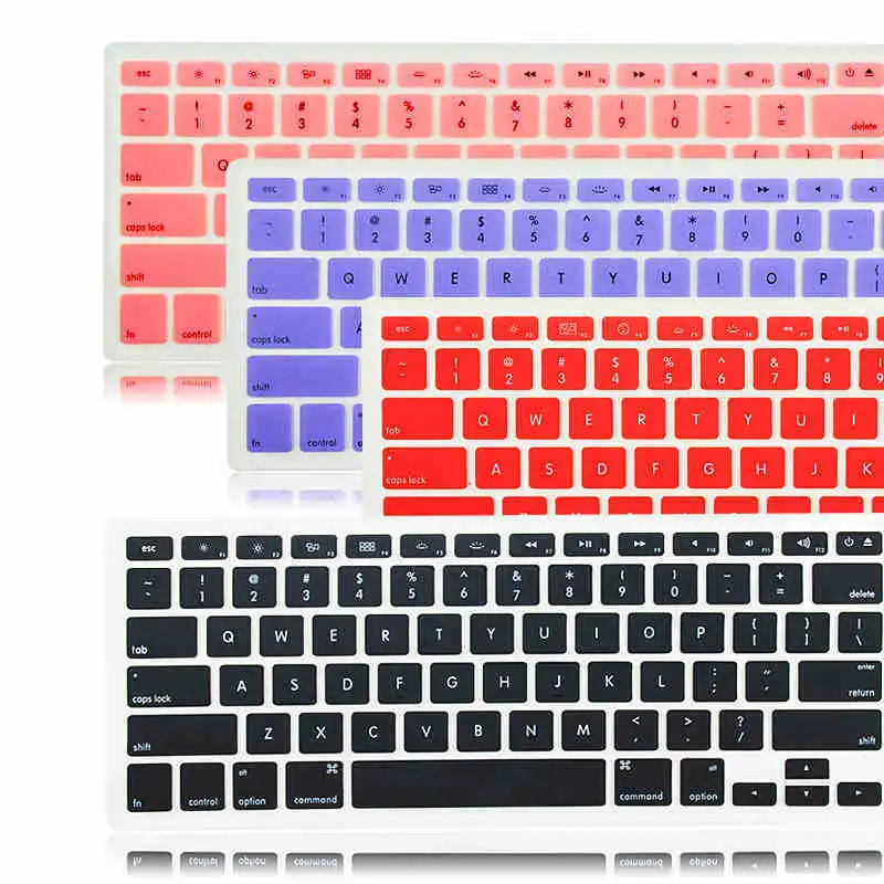 Для Mac Book Air 13 15 силиконовый чехол для клавиатуры Apple Macbook Pro протектор 14