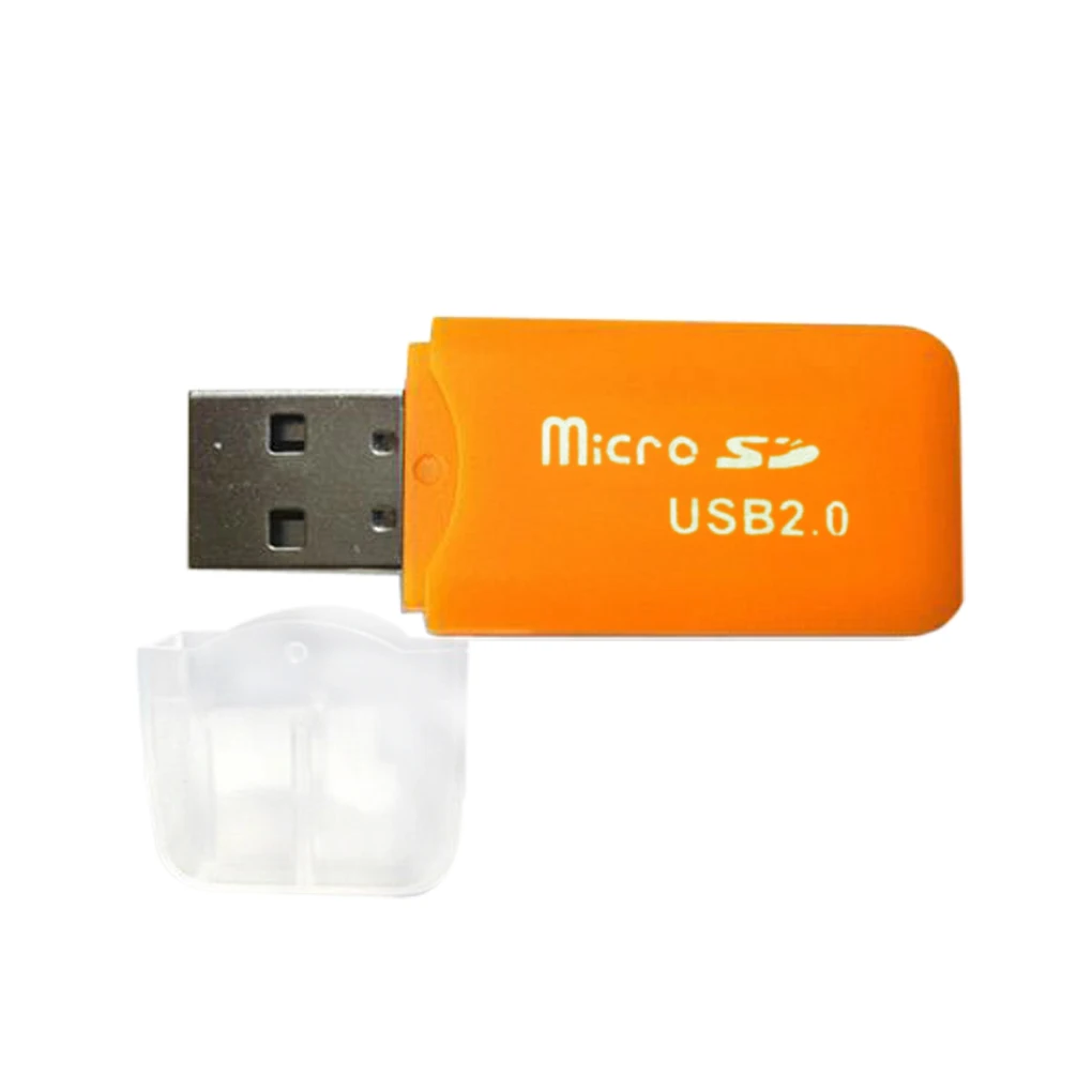 Портативный цветной высокоскоростной USB 2,0 Micro SD T-Flash TF устройство для чтения карт памяти Microsd Transflash на USB флэш-накопитель адаптер