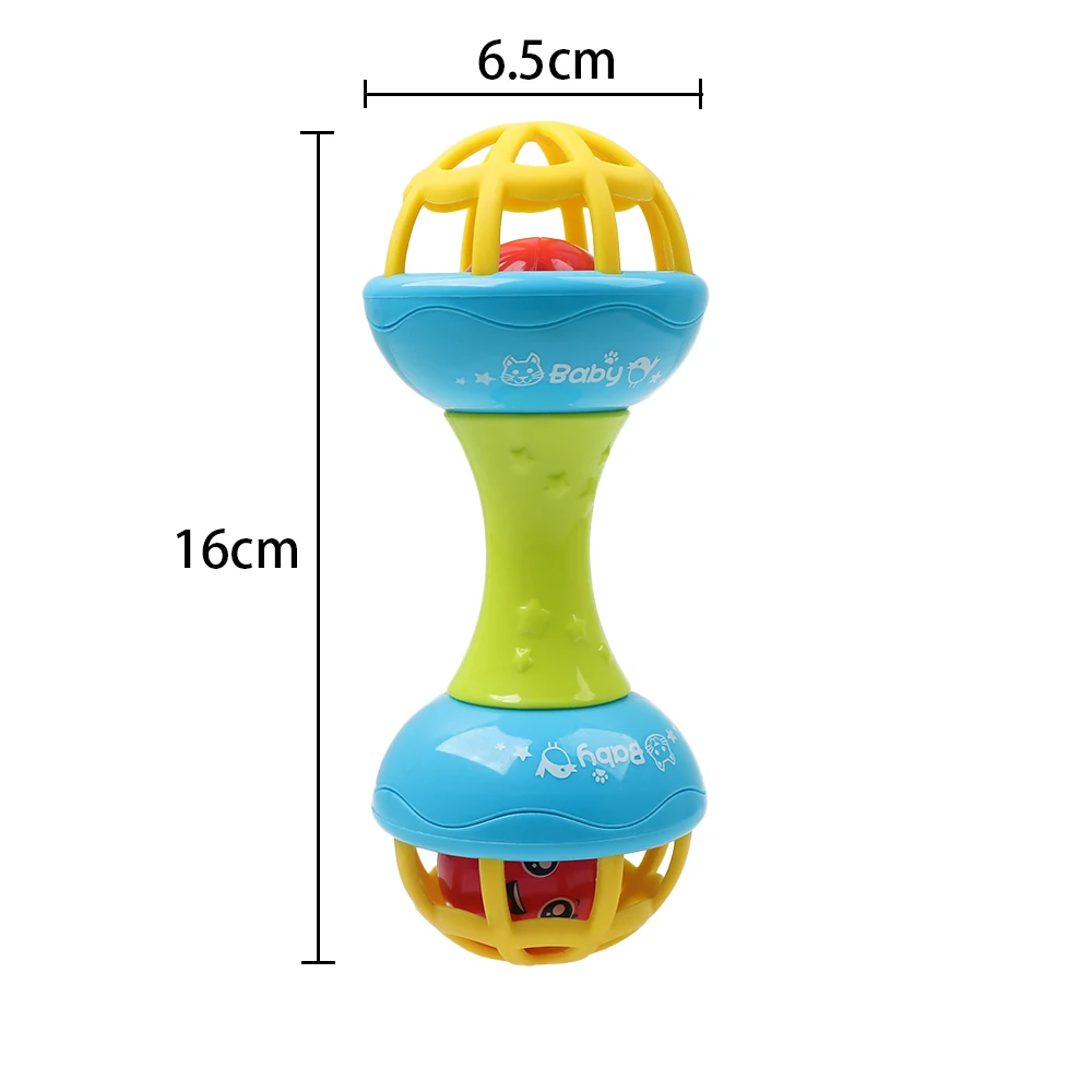 

Baby Rattles toy Intelligence Grasping Gums Plastic Hand Bell Rattle Funny Early Educational Mobiles Toys Birthday Gifts Hot