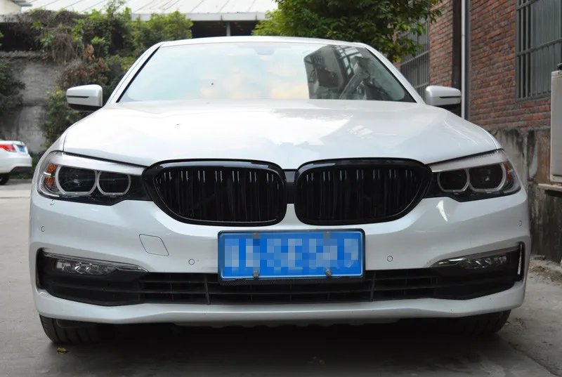Решетка переднего бампера для BMW 5 серии M5 G30 G38 520i 530i 540i ABS глянцевая черная