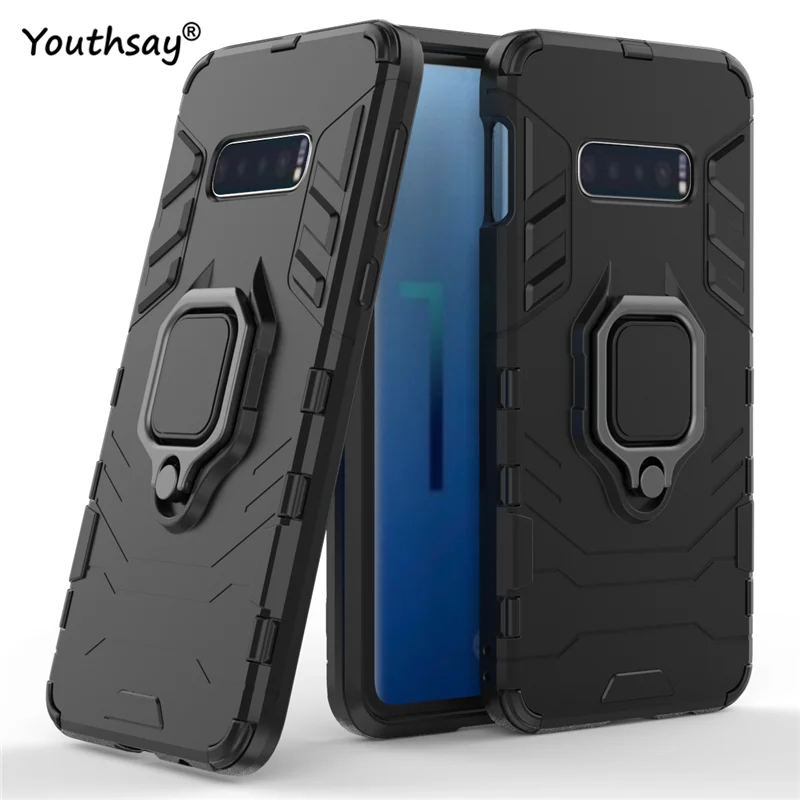 Чехол для samsung Galaxy S10e с магнитным кольцом-подставкой жесткий чехол телефона S10E |