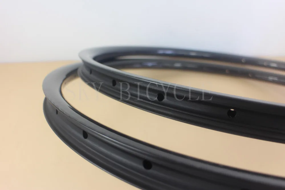 650B hookless 28 holes mtb bicycle rims 27.5&quot 30mm width 25mm depth 12K Glossy XC disc bike wheelset clincher carbon rim | Спорт и