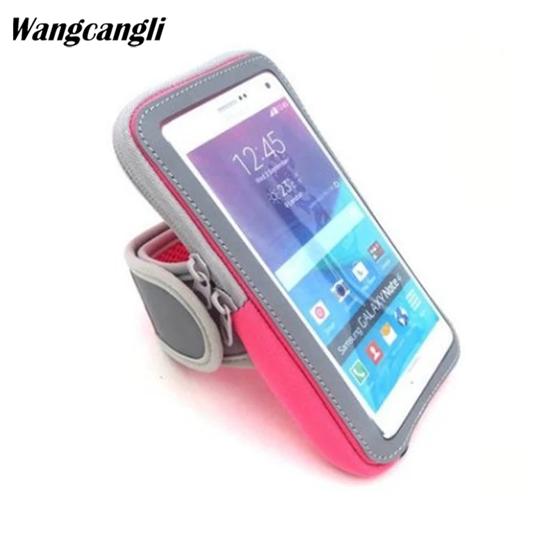 wangcangli mobile bracelet run phone armband cover for running arm band the holder on hand case Capa 4.7-5.5' |