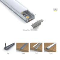 50 x 2m setslot t shape aluminium led channels recessed and flat led aluminum profile for ceiling wall lights