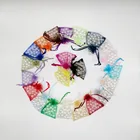 100 шт сумки из органзы смешивая маленькая подарочная Сумка из органзы для Стенд для ювелирных украшений Рождественская Свадебная Сумка-кисет для хранения ювелирных изделий