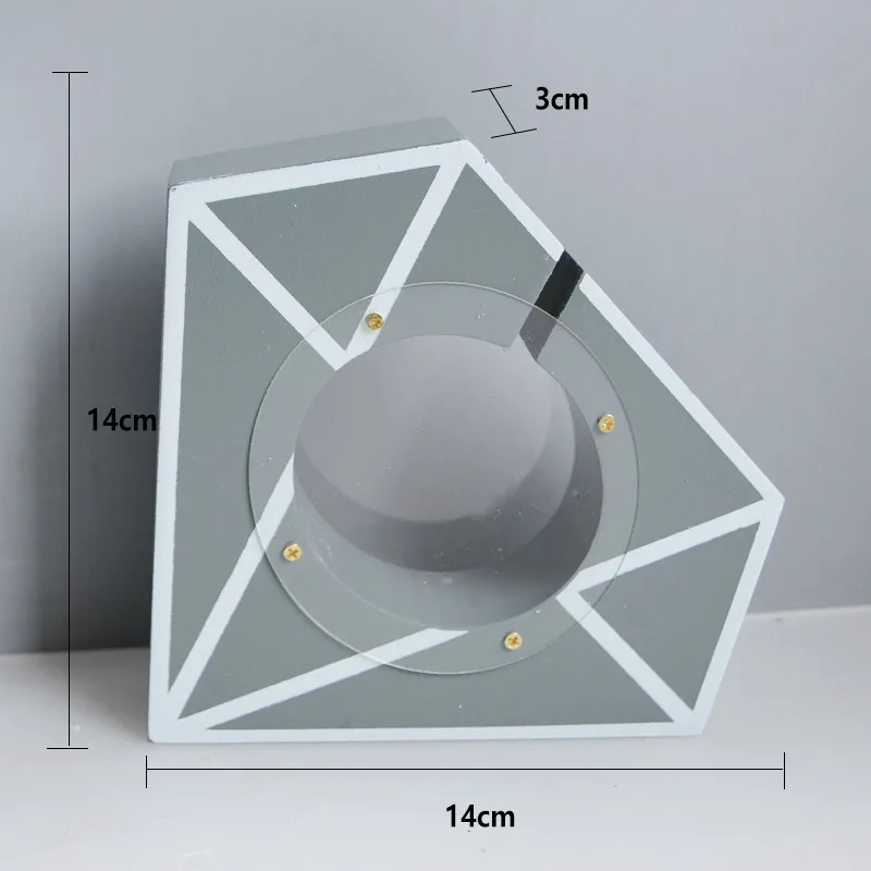 Diamond Gray 3D деревянные украшения, копилка, монета, копилка, деревянный декор для детской комнаты, реквизит для фотосессии, подарок на день рождения, год - Цвет: Diamond Gray