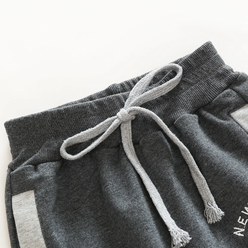 Спортивные шаровары для мальчиков и девочек свободные хлопковые брюки отличного