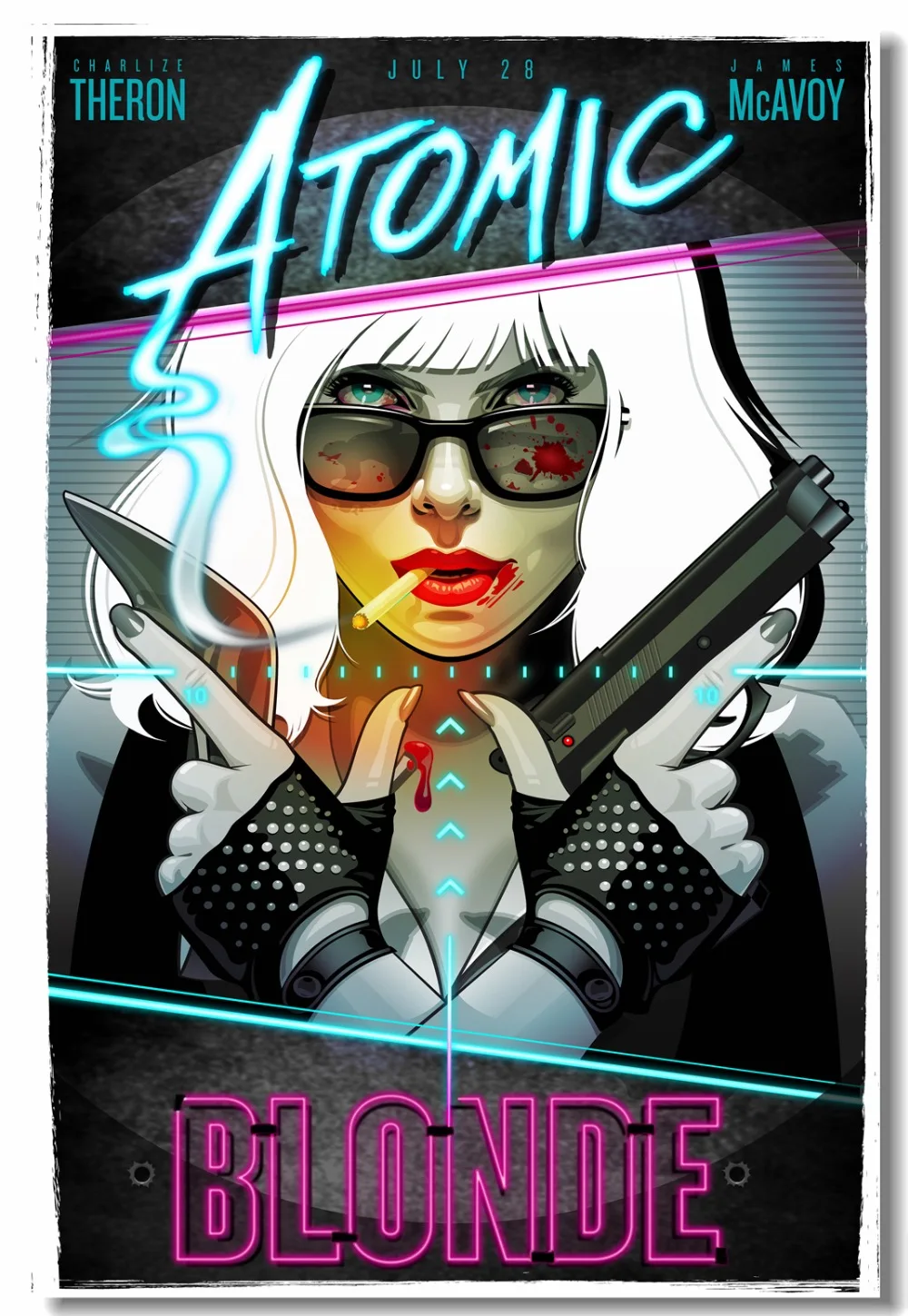 Индивидуальные настенные картины на холсте плакат с блондинкой атома светлый