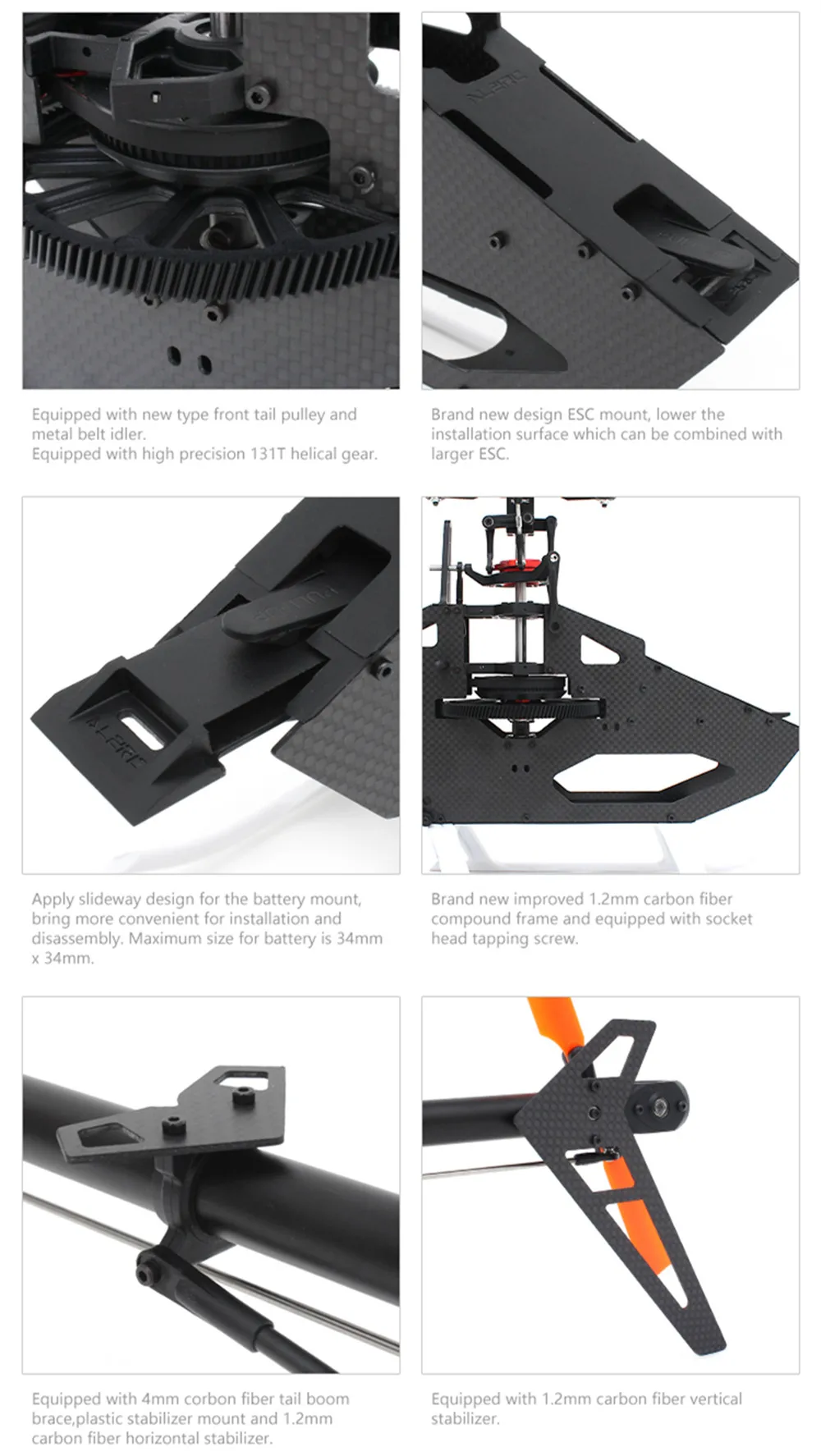 ALZRC X360 FBL 6CH 3D 360 мм главный ротор RC вертолет Набор для рождественских игрушек
