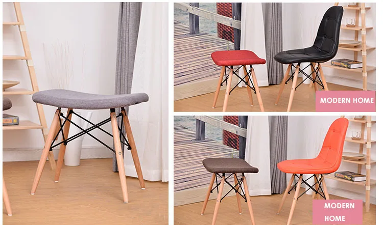 Современный дизайн дома Гостиная боковой табурет в мягкой обложке на подкладке