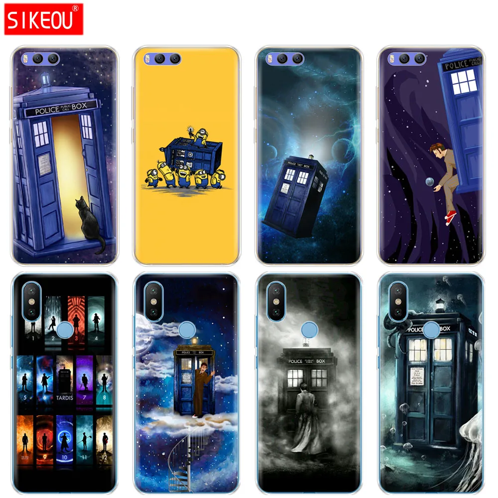 Силиконовый чехол для Xiaomi Mi 8 8SE A1 A2 5 5S 5X 6 Mi5 MI6 NOTE 3 MAX Mix 2 2S Tardis Box Doctor Who | Мобильные