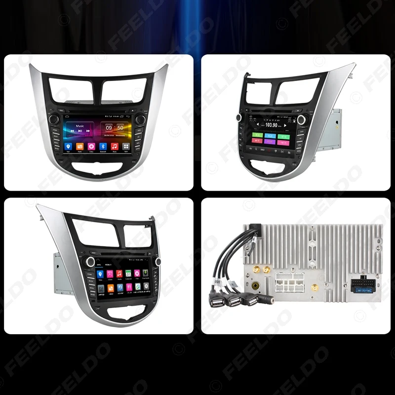 FEELDO 7 &quotAndroid 6 0 (64 бит) DDR3 2G/32G/4G LTE Восьмиядерный автомобильный DVD GPS радио головное