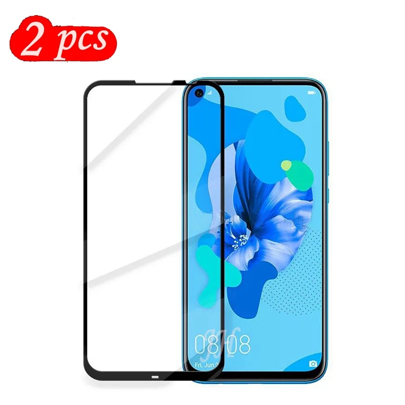 2 упаковки полное покрытие закаленное стекло защита для экрана Huawei P20 Lite 2019 9 H
