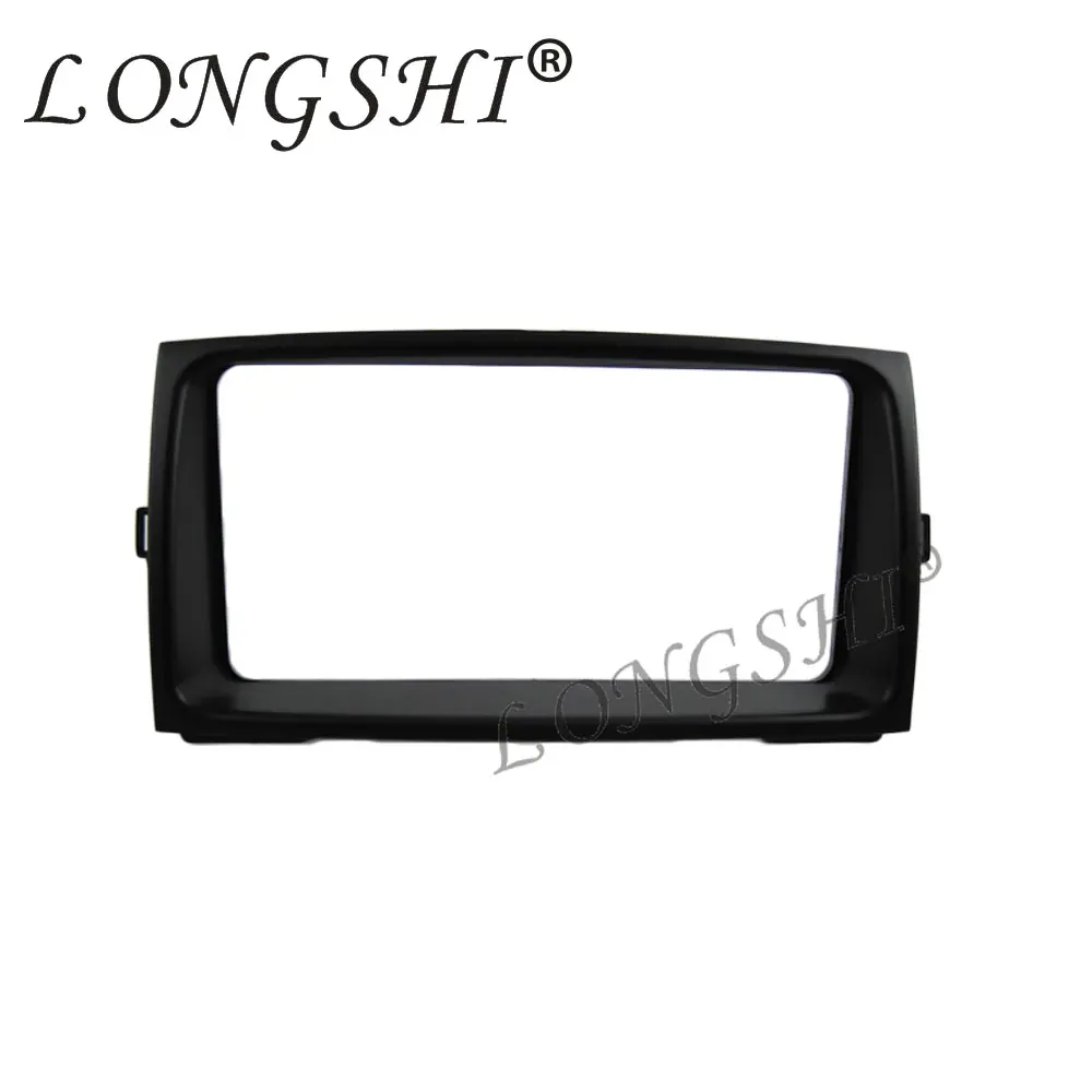 Черный LONGSHI 2 Din Facia для Toyota Corolla Spacio 2001-2007 Радио DVD стерео CD панель приборная панель комплект отделка лицевая, приборная панель рамка 2din - Название цвета: Черный