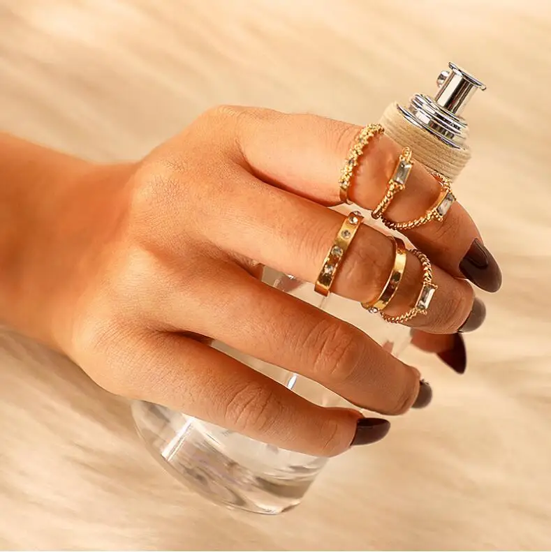 12 видов стилей женское богемное Винтажное кольцо с крестиком волнистым цветком в