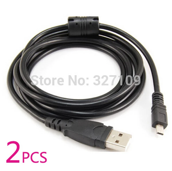 Кабель USB UC-E6, 2 шт., для Nikon COOLPIX P100,P300,P310,P500,P510,P6000,P7000,P7100,P90,L20,L22,L24,L100,L110,L120,AW100